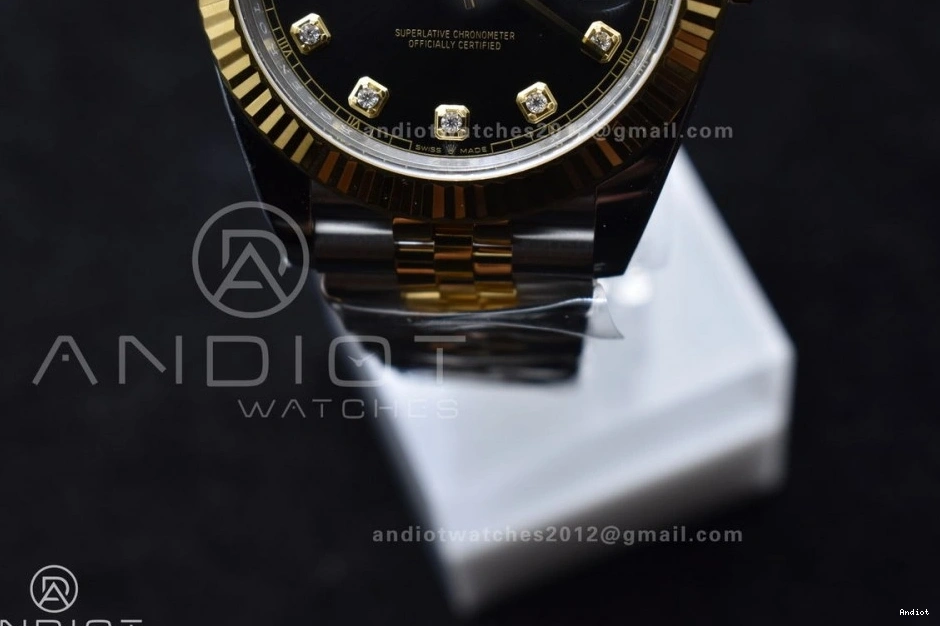 Best DateJust YG YG 41 Jubilee 126333 Dial Bracelet Diamonds 904L VR3235 On Clean SS Edition Steel 1:1 0426